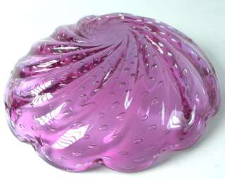 große Murano Glasschale   lila  