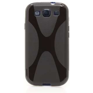   Samsung i9300 Galaxy S3 TPU X Line Case Cover Tasche schwarz  