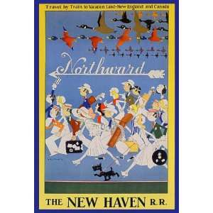  THE NEW HAVEN TRAVEL NEW ENGLAND AND CANADA SMALL VINTAGE 