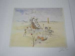 Salvador Dali Lithograph Cosmic Horseman Plate Signed & Numbered 
