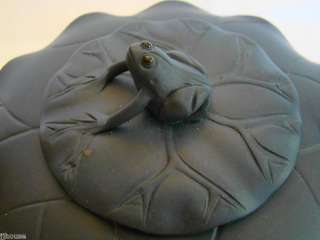 Frog on Lily Pad yixing Teapot & Cover after 1940  