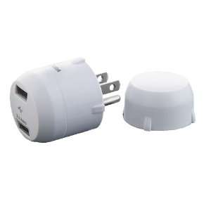  Portable 2 Outlet USB Charger Cell Phones & Accessories