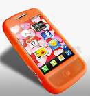 Orange Silicone Rubber Skin Gel Phone Case Cover for LG