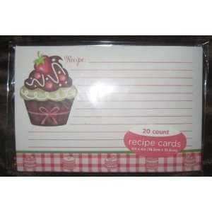  Cute Cupcake Recipe Cards (100)