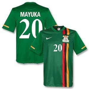  2012 Zambia Home Jersey + Mayuka 20