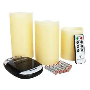 Rechargeable Mooncandles   Real wax, vanilla scented flameless candles 