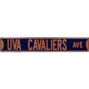  Virginia Cavaliers Ave   Blue Authentic Street Sign 