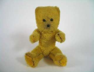 s41) kleiner gelber Teddy ca.11 cm  