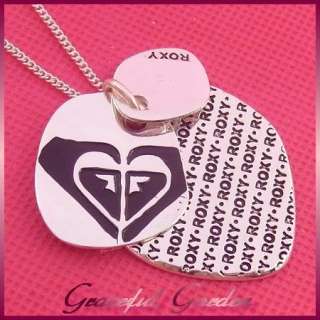 NL0229 Brand New Cool Girl Teens Fashion Roxy Silver Plated 3 Pendant 