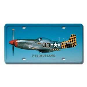 51 Mustang Aviation License Plate 
