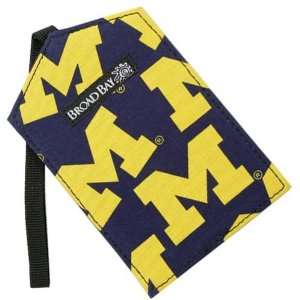  Michigan Wolverines Navy Blue Luggage Tag Sports 