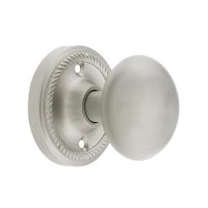  Rope Rosette Style Door Set With Round Brass Knobs Privacy 