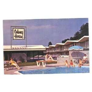    Colony House Motor Lodge Postcard Roanoke Virginia 