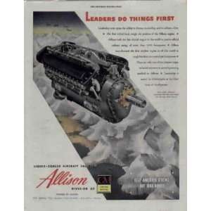   1944 ALLISON Division of General Motors Ad, A1740 