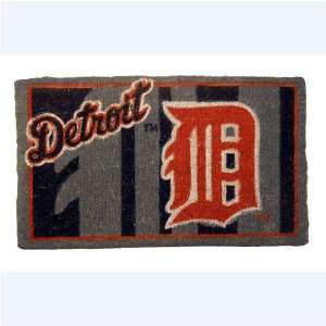  Detroit Tigers 18x30 Bleached Welcome Mat Sports 