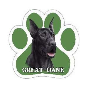  Great Dane Black Car Magnet Green