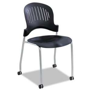 New   Zippi Plastic Stack Chair, 18 3/4w x 21 1/2d x 33 1/2h, Black by 