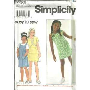  Dress Or Jumper And Jacket (Simplicity Sewing Pattern 7489, Size 12 