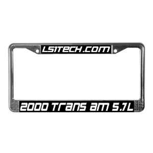  00 Trans Am Plate Frame View License Plate Frame by 