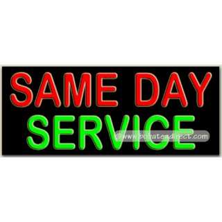 Same Day Service Neon Sign Grocery & Gourmet Food