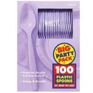  Lavender Big Party Pack   Spoons (100) Party Supplies 