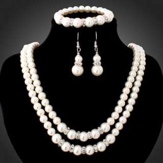 ARINNA Swarovski Crystal earring necklace bracelet set  