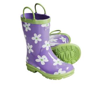 NEW Hatley Girls Rain Boots Purple Flower Toddlers/ Kids  