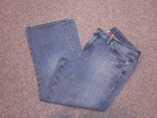 LUCKY BRAND~EASY RIDER~CROPPED~LOW RISE~STRETCH~CAPRI JEANS SZ 14/32 