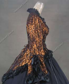   Gothic Lolita Brocade Satin Cotton Dress Ball Gown Prom C001 XL  