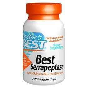 Doctors Best Serrapeptase 40000 Units 270 VCap FREE SH  