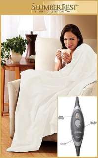   (hint of pink) electric heating throw blanket comes to you with