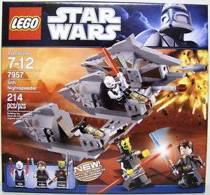 SITH NIGHTSPEEDER Star Wars Lego The Clone Wars Set #7957 2011  