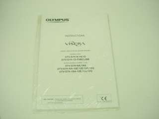 Olympus Visera OTV S7 OTV S7H Camera Head Manual Guide  