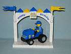 LEGO 4TH BIRTHDAY CAKE TOPPER WITH BLUE TRACTOR,NEW