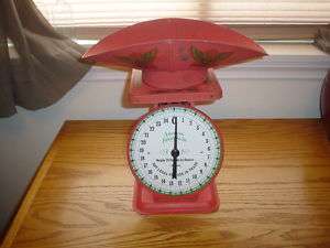 Beautiful Vintage Red American Family Scale  