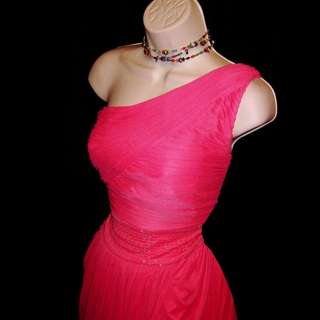 NWT ~ BEADED PiNK CORaL FoRMaL EVENiNG GoWN PROM DRESS ~ PLUS SiZE 14 