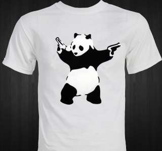 BANKSY   Panda   Graffiti art   protest   anti war T shirt  