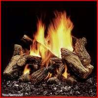 VENTED 24 MONESSEN DUZY 5 Fireplace GAS LOGS w/ REMOTE  