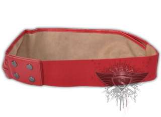 JB043 Red Punk Rock Gothic Faux Leather Rivet EMO Belts  