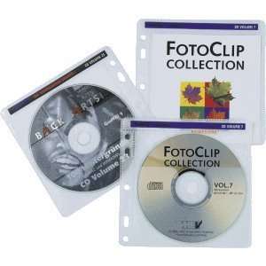 Hama CD/DVD Hüllen PP mit Vlieseinlage zum Abheften transparent VE 