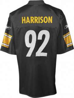 James Harrison Black Reebok NFL Pittsburgh Steelers Jersey 
