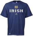 Notre Dame Fighting Irish adidas Navy Anti Microbial Football Sideline 