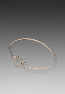 KRIS NATIONS Heart Bangle in Gold 