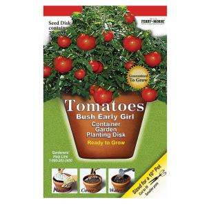 Ferry Morse Tomato Bush Early Girl Seed Disk 805  