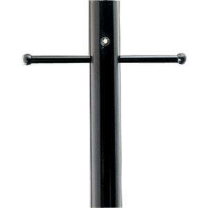 Progress Lighting Black 7 ft.Exterior Lighting Post with Photocell and 