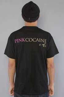 Two In The Shirt) The Pink Cocaine 4 Tee in Black 