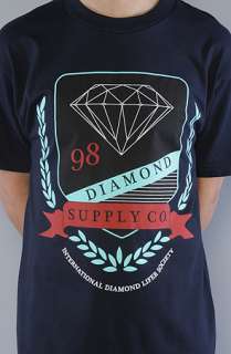 Diamond Supply Co. The Diamond Society Tee in Navy  Karmaloop 