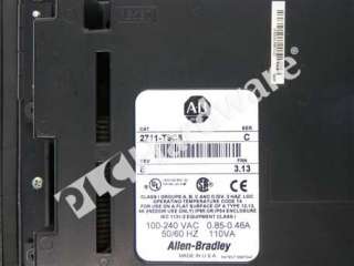 Allen Bradley 2711 T9C8 /C PanelView 900 Color/Touch/DH+/RS 232 