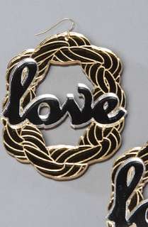 NEIVZ The Love Mirrored Doorknocker Earring in Gold  Karmaloop 