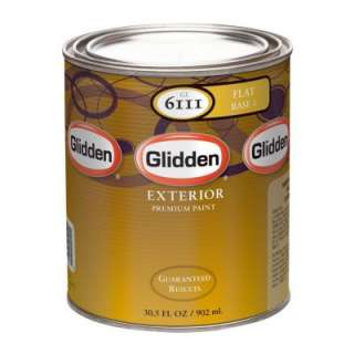 Glidden Premium 32 oz. Flat Latex Light Colors Exterior Base Paint 